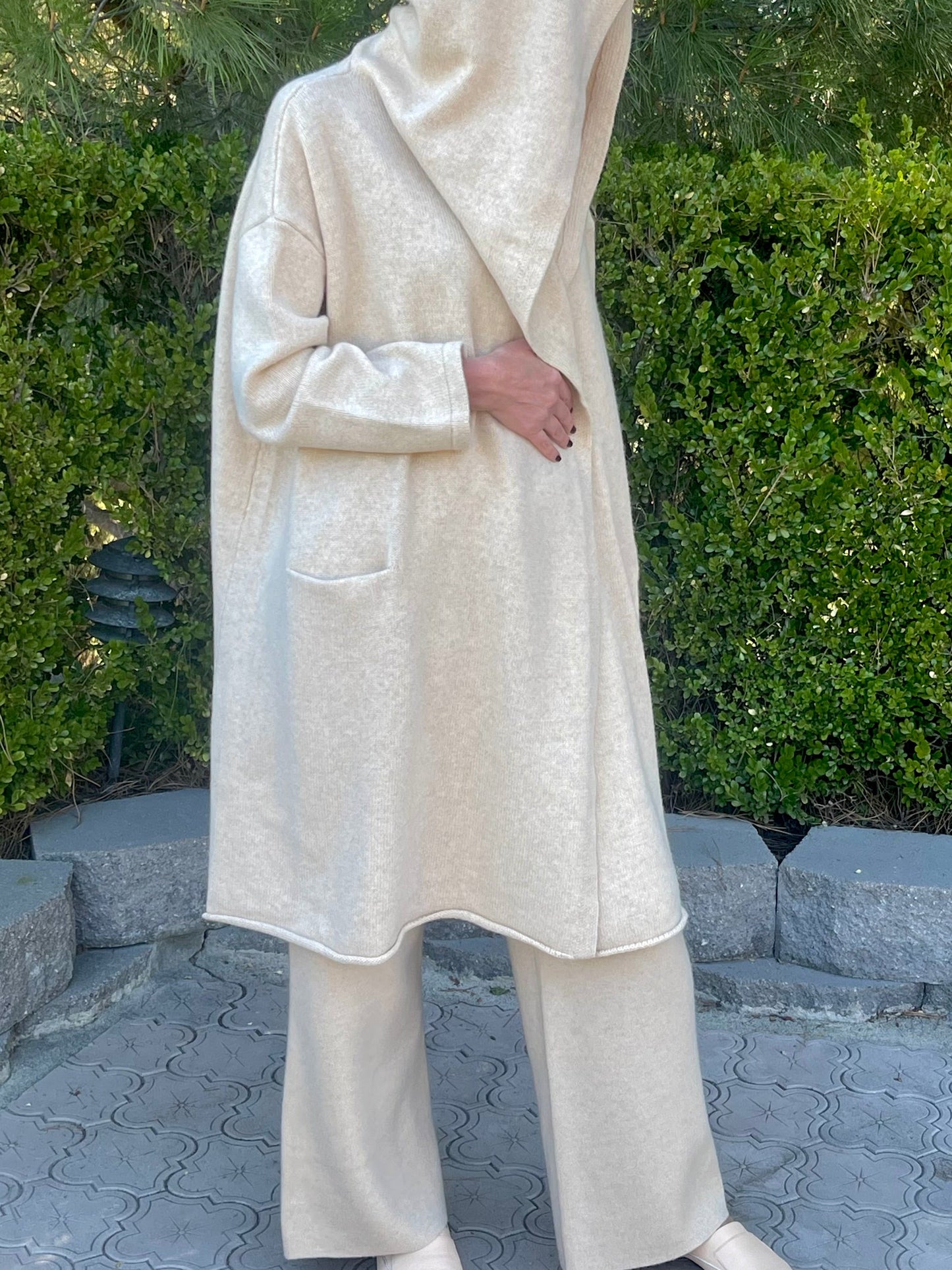 Wool Hoodie Coat