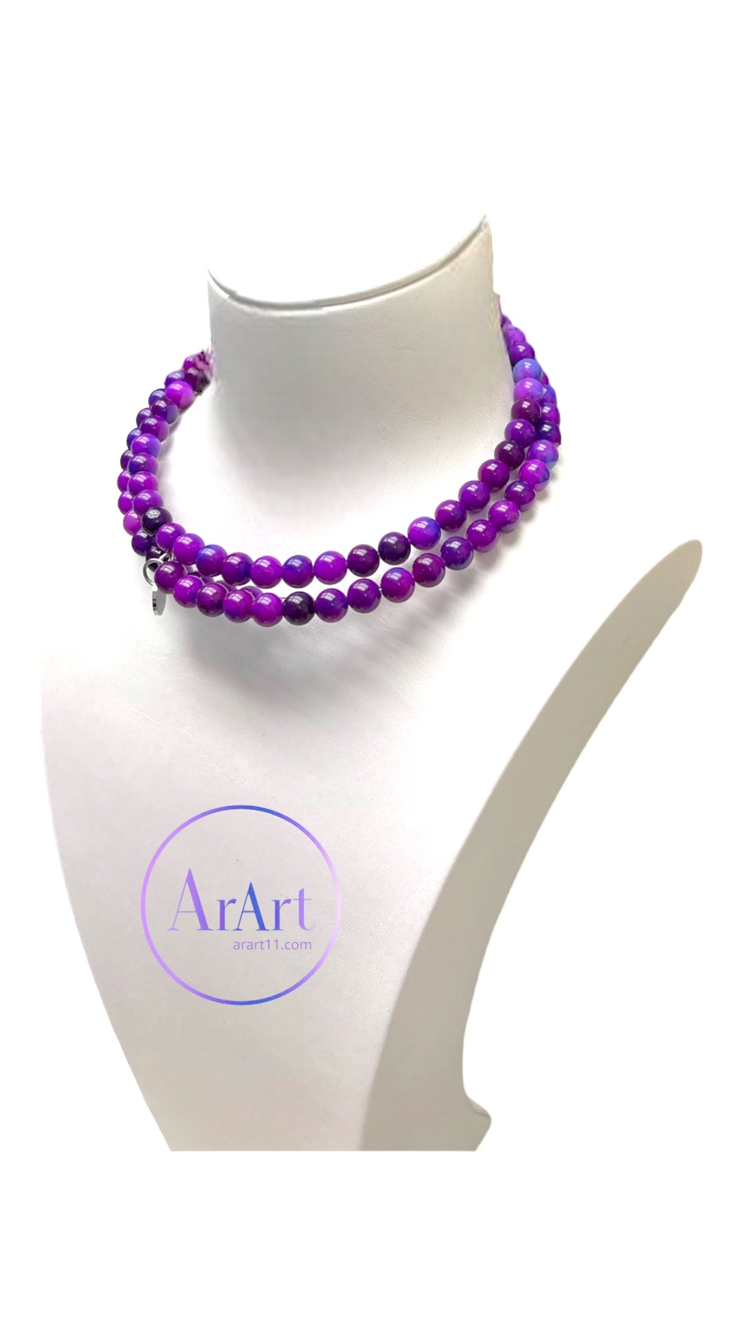 Purple Jade Necklace