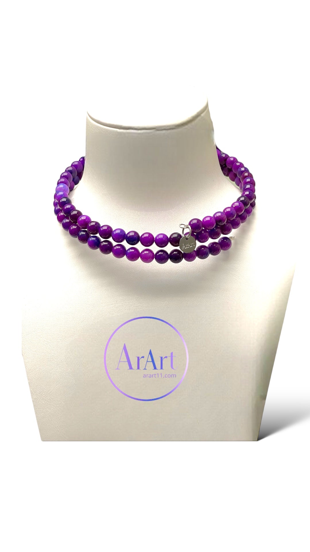 Purple Jade Necklace