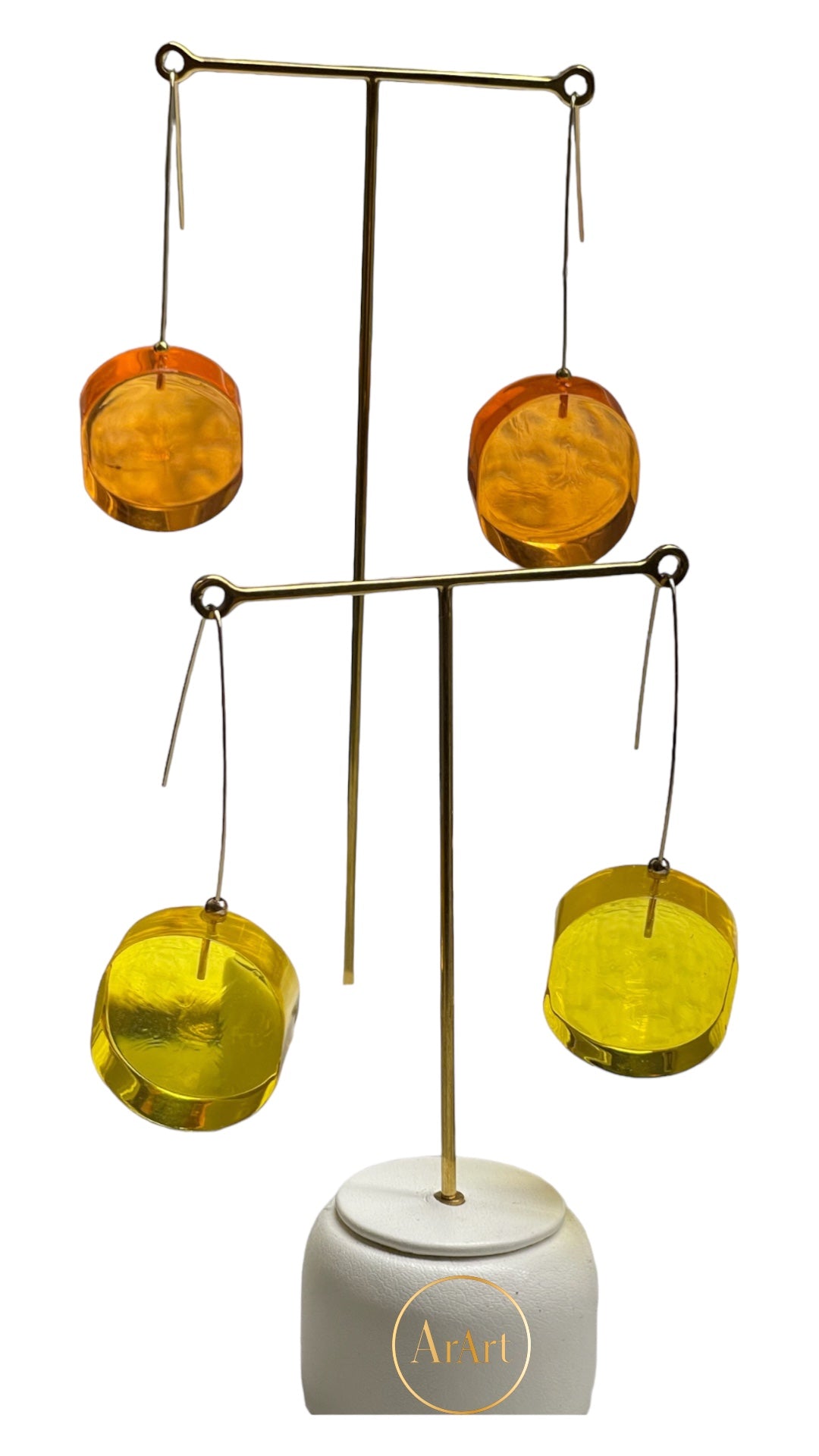 Resin Earrings, Various Colors