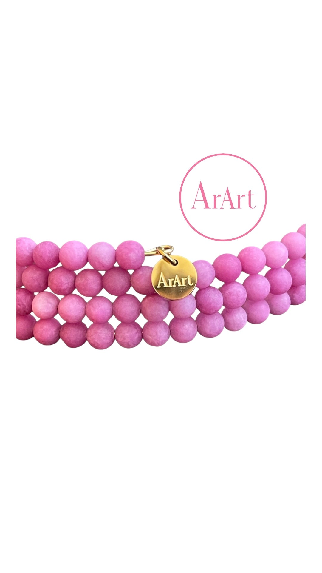 Light Pink Jade Necklace