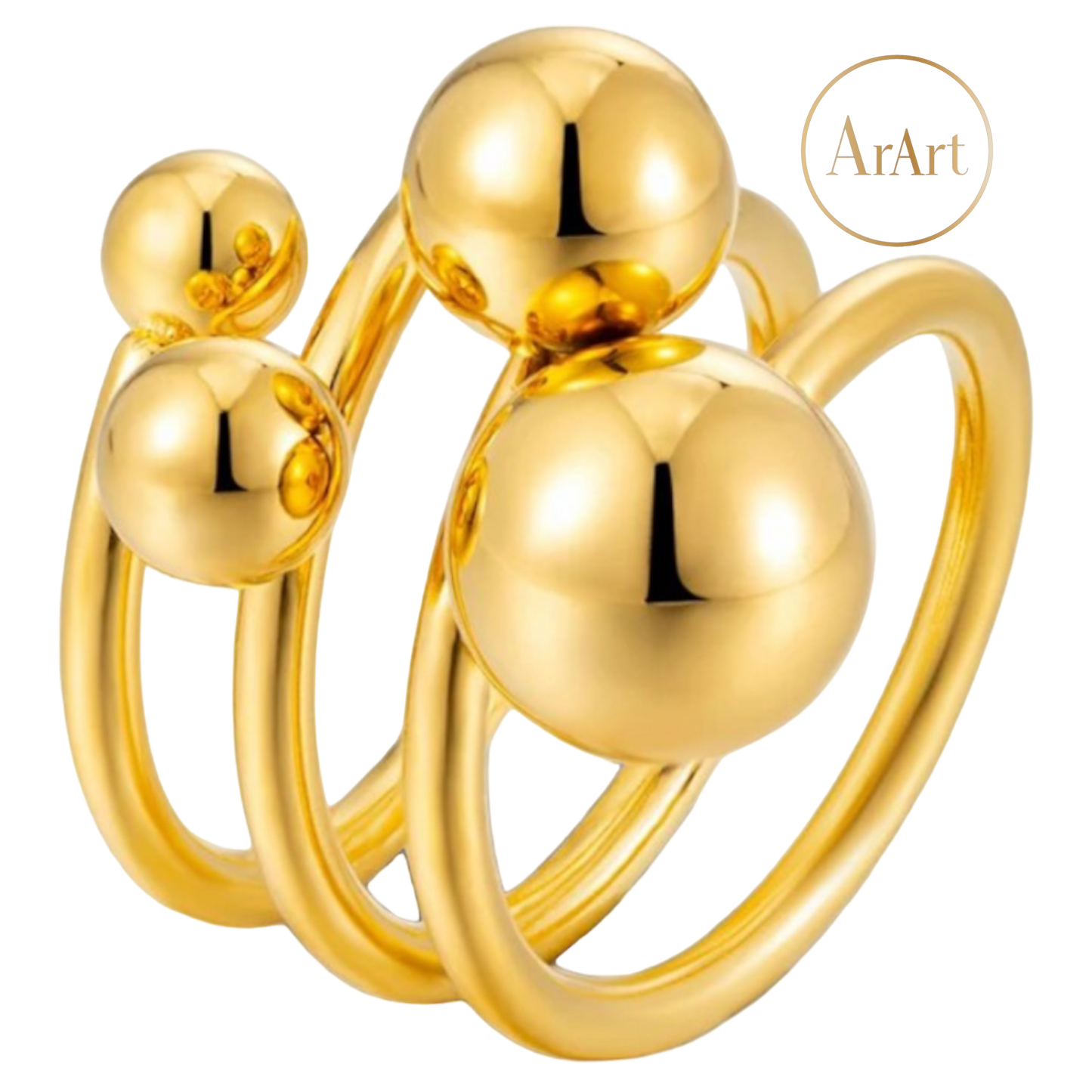 Gold Bead Ring