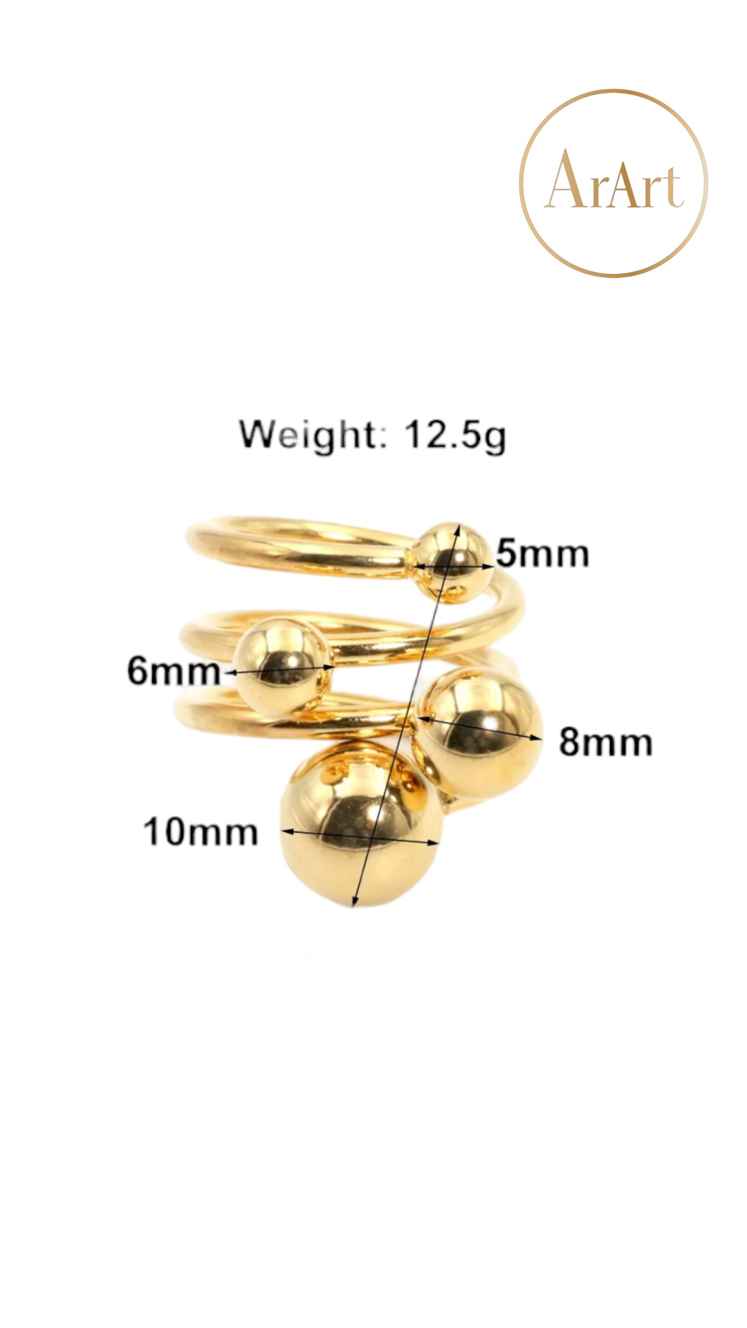 Gold Bead Ring