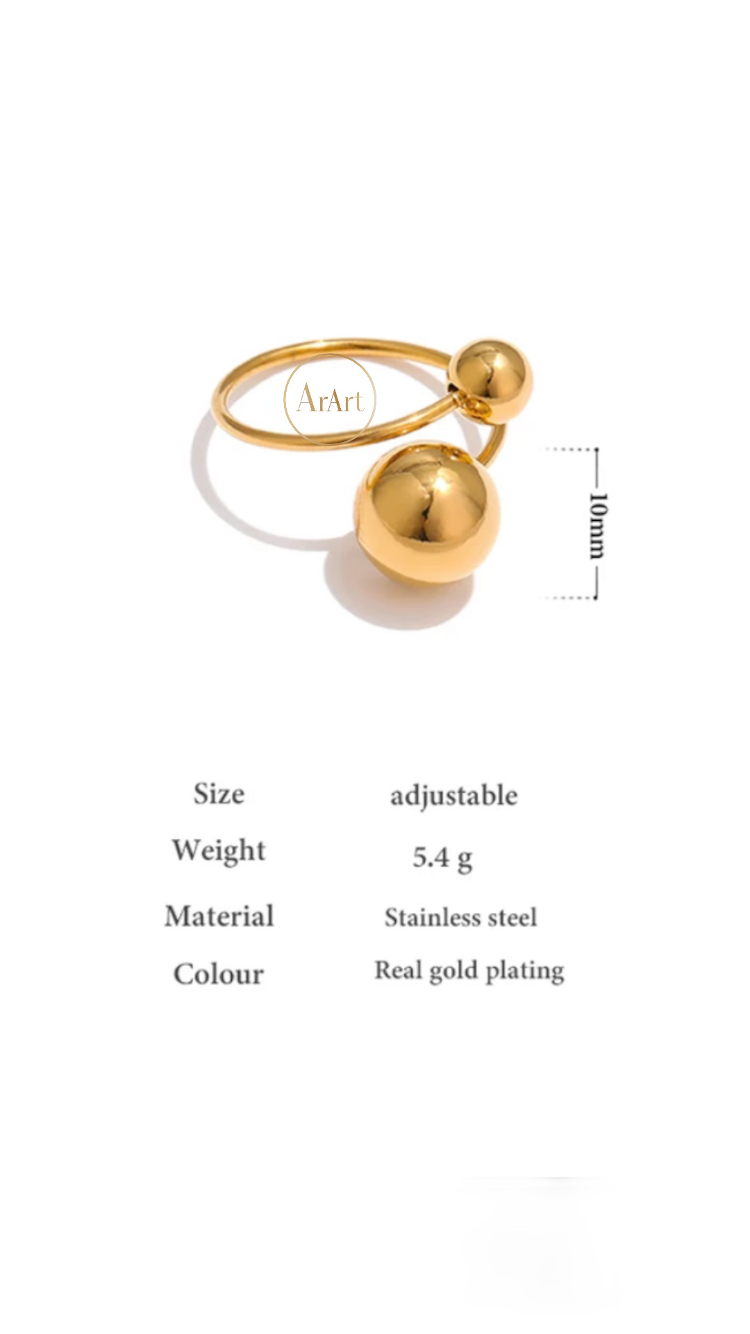 Gold Bead Ring