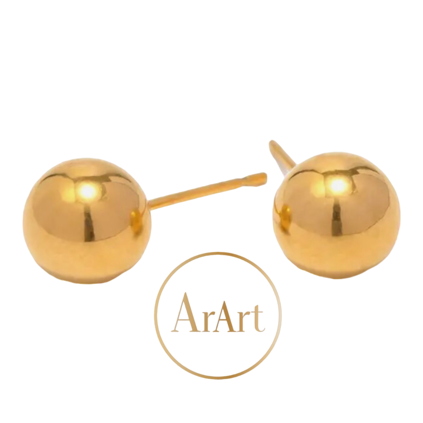 GOLD BEAD EARRINGS