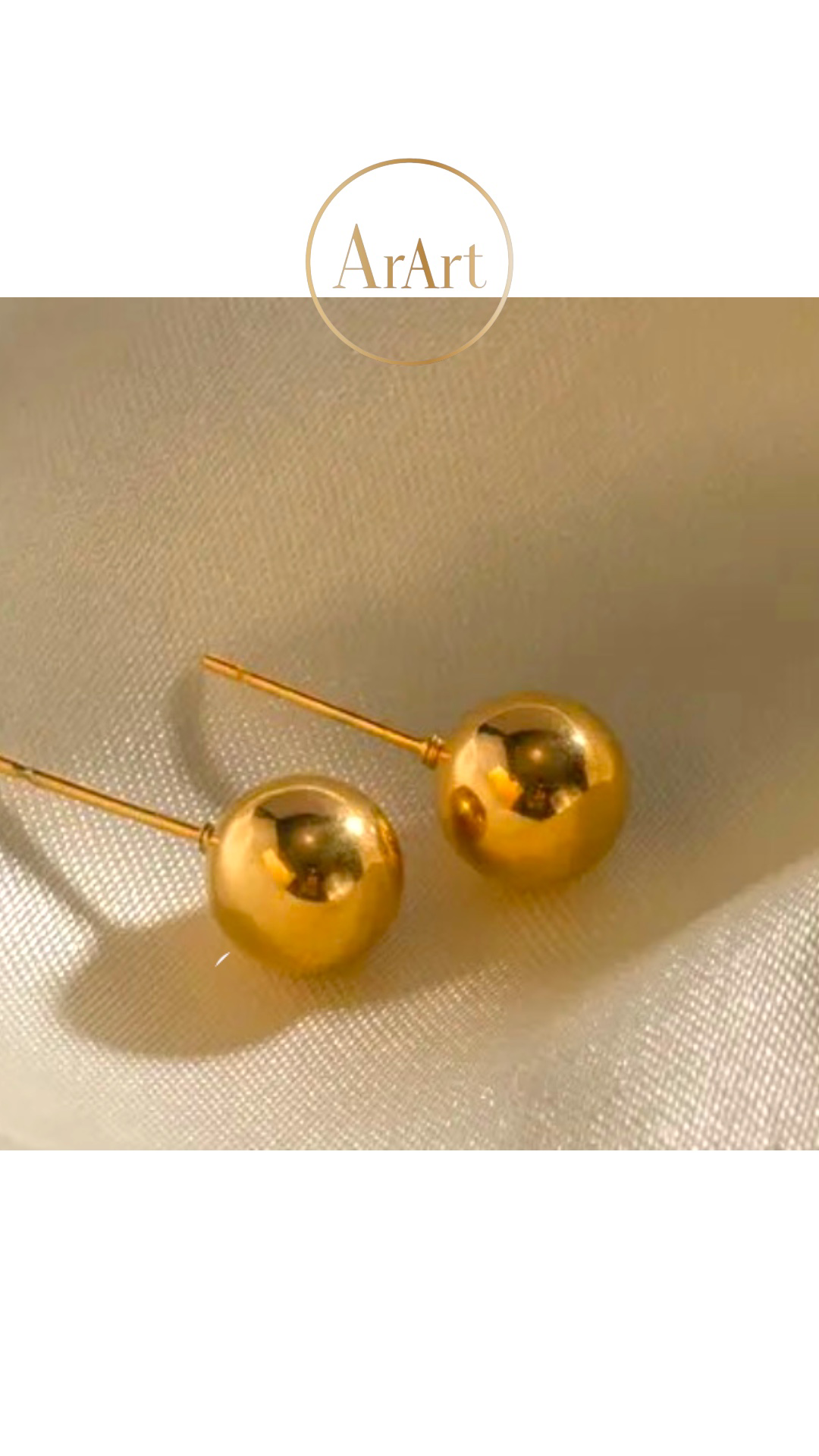 GOLD BEAD EARRINGS
