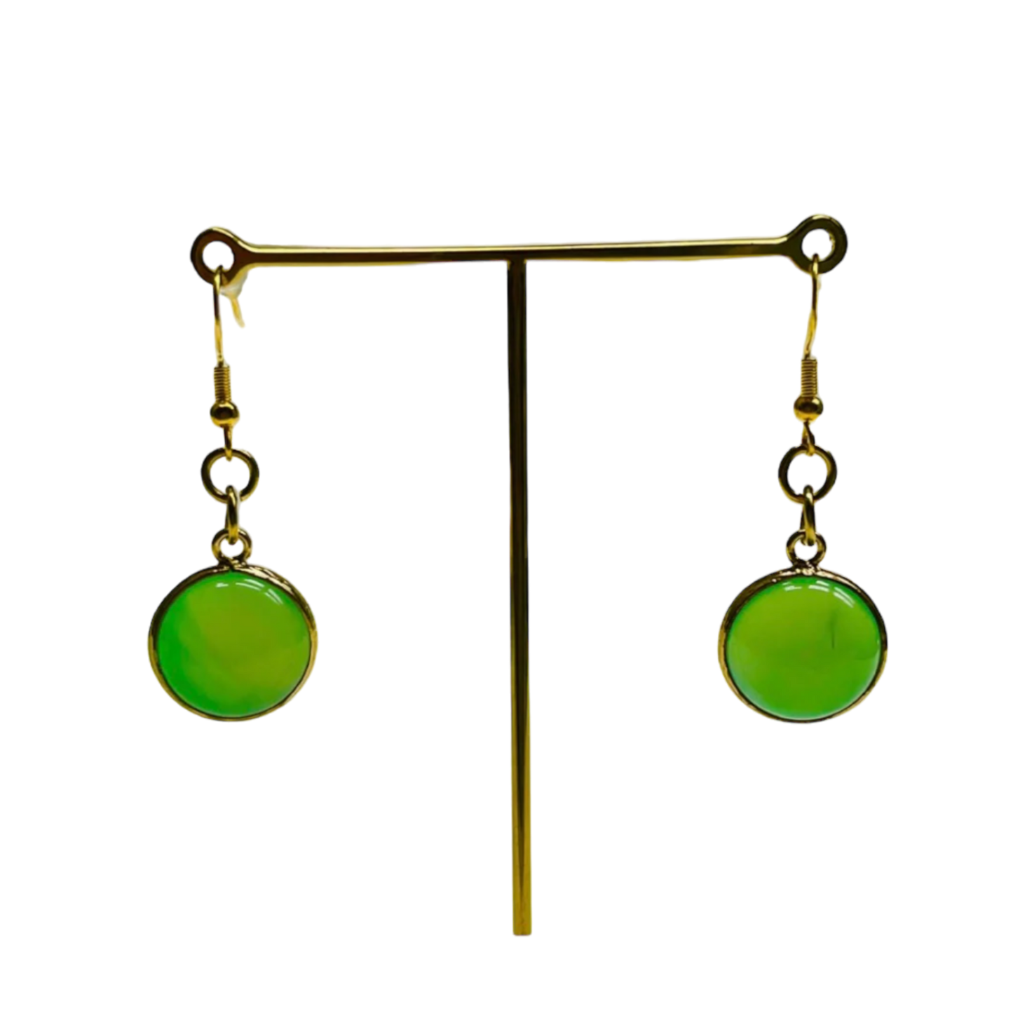 Green Jade Earrings