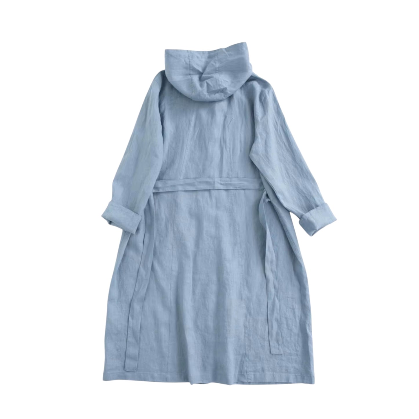 Linen Hoodie Coat