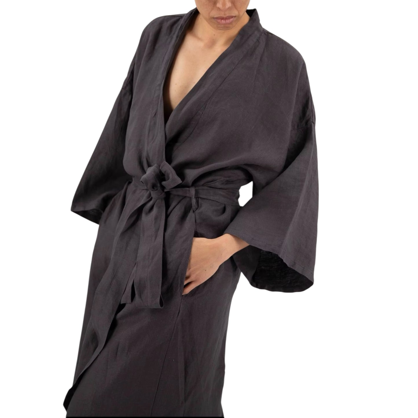 Linen Bath Robe
