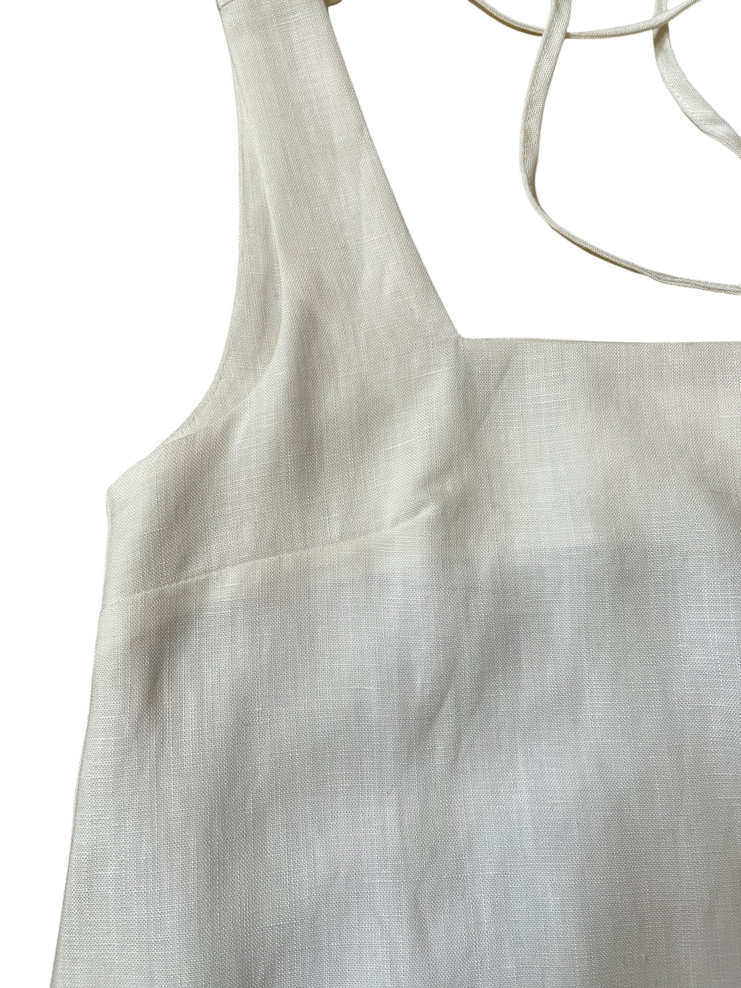 Short A-Line Linen Dress