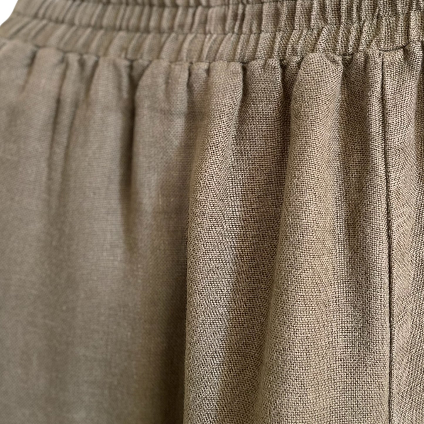 Loose Fit Wide Leg Linen Pants