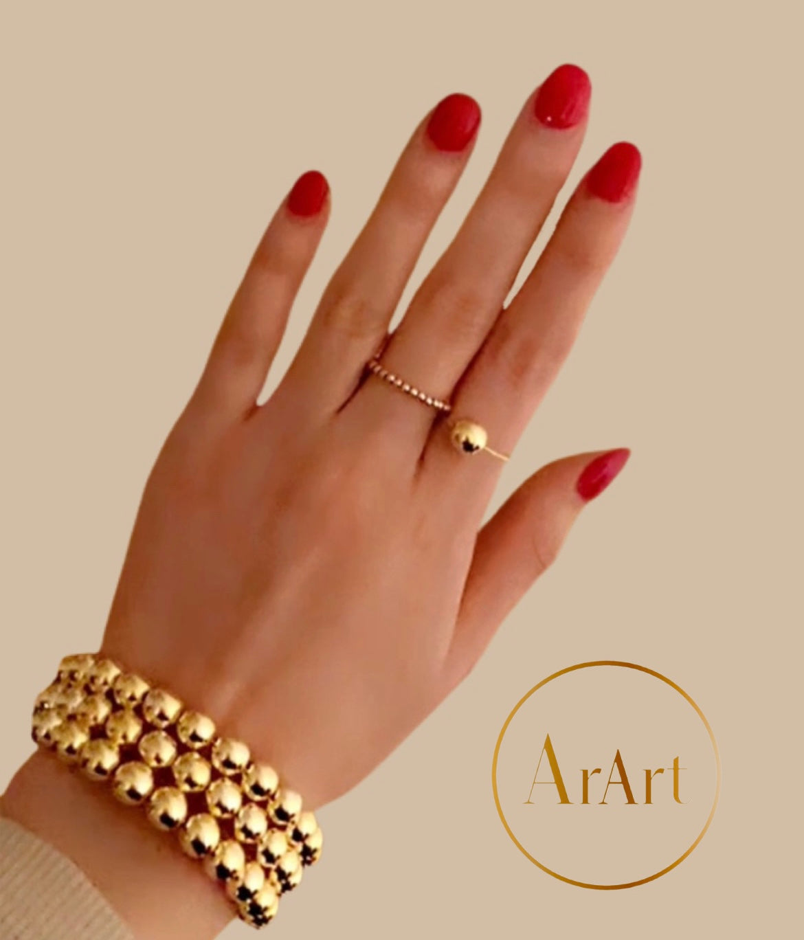 Gold Bead Bracelet