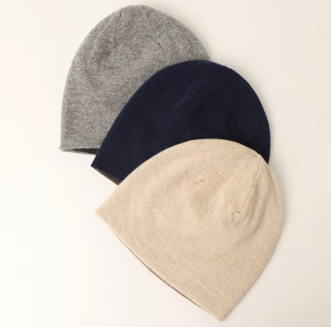 Cashmere Reversable Luxury Beanie