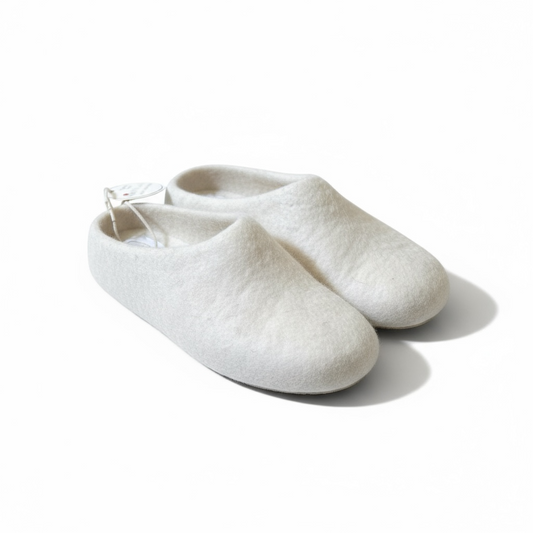 Wool & Leather Slippers