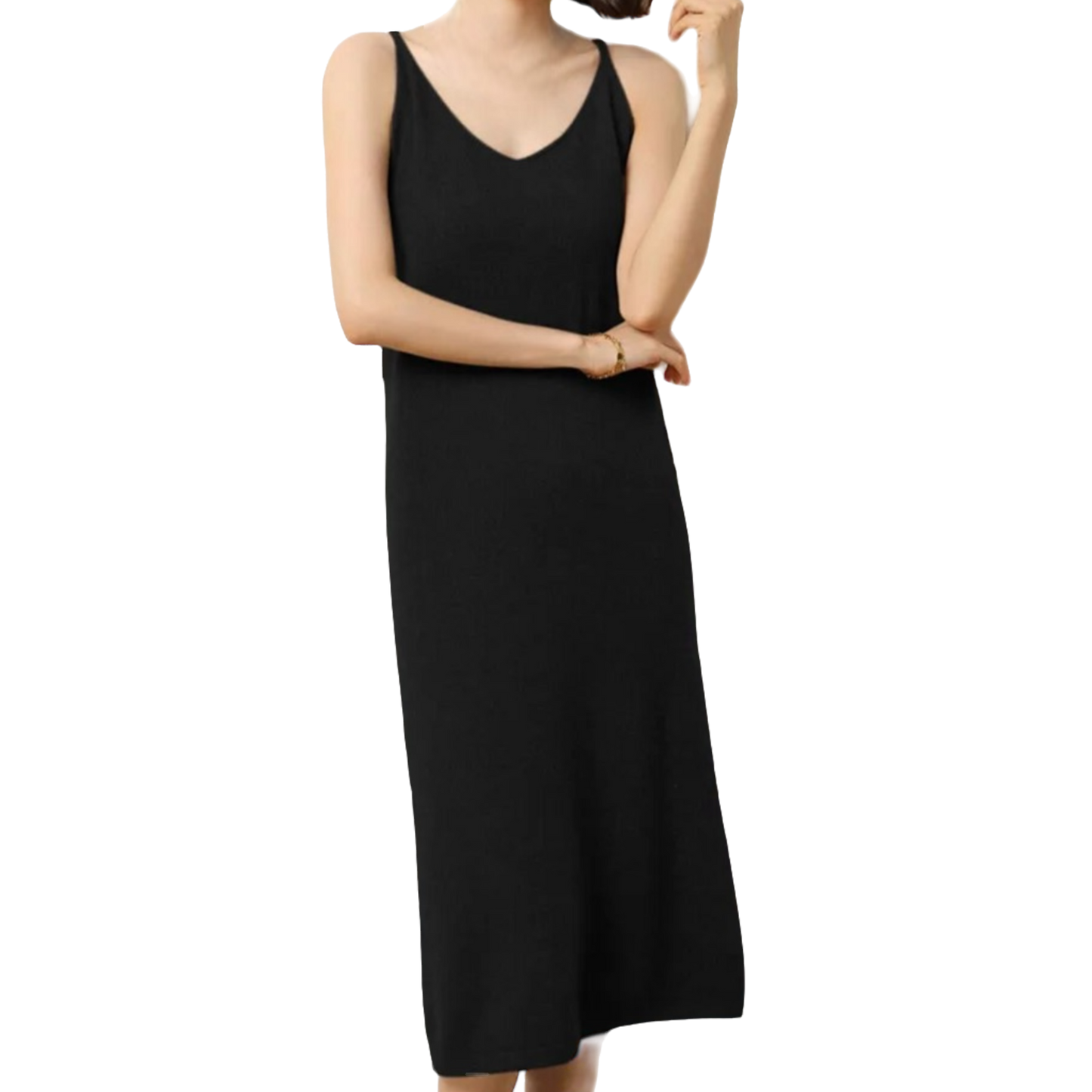 Spaghetti Strap Cashmere Dress