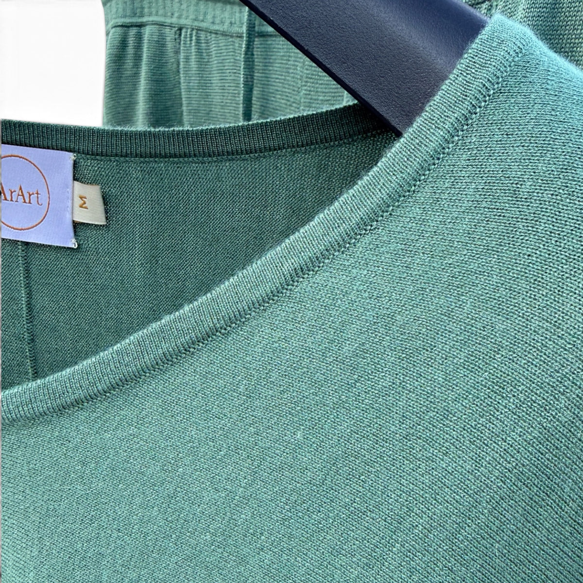 Silk/Wool V Neck Blouse