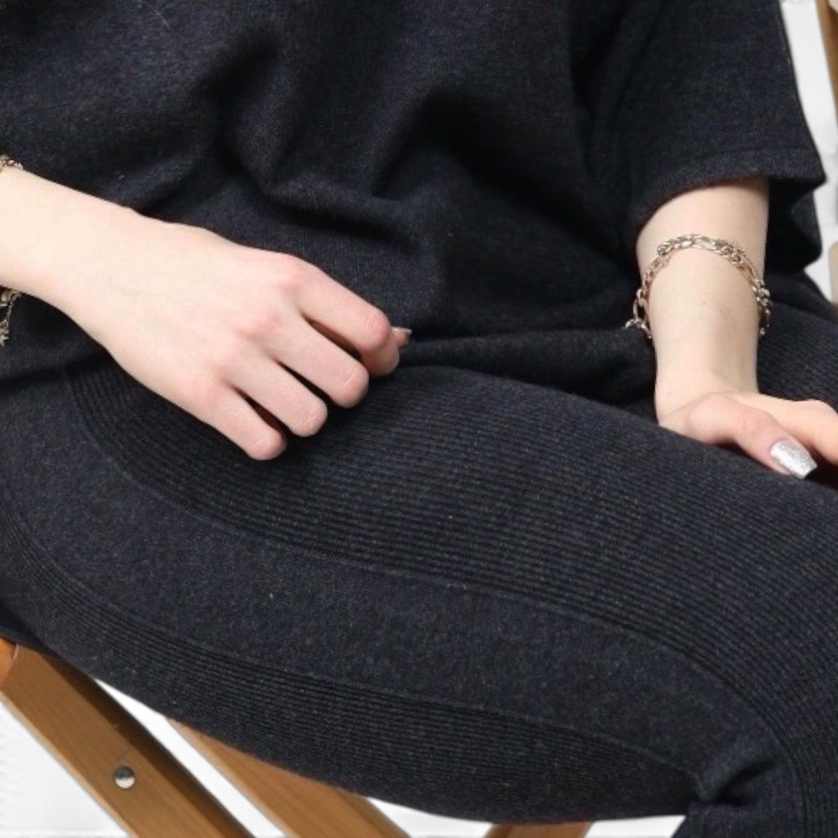 High Neck Cashmere Blouse