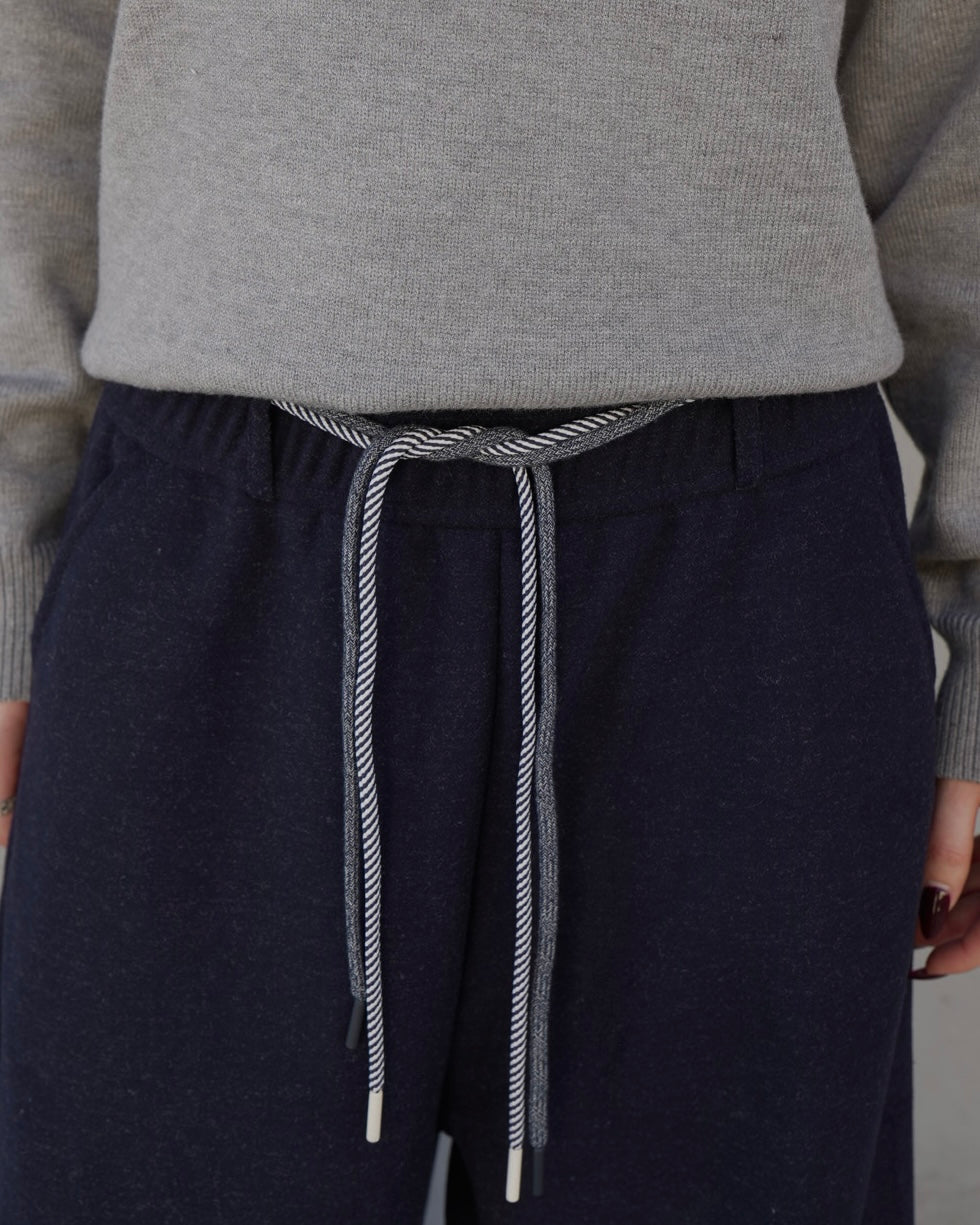 Wide-Leg Drawstring Trouser