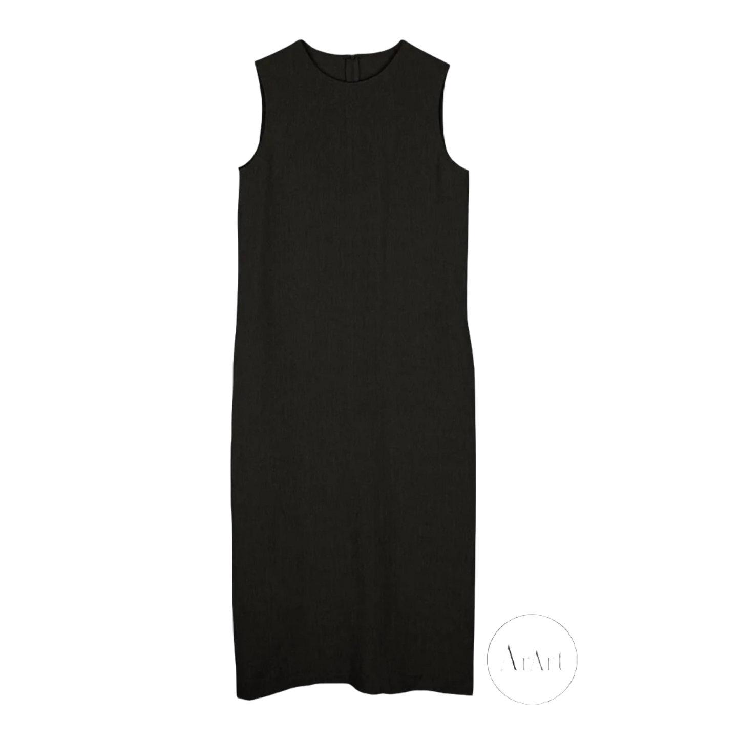 Linen Dress With Side Pockets