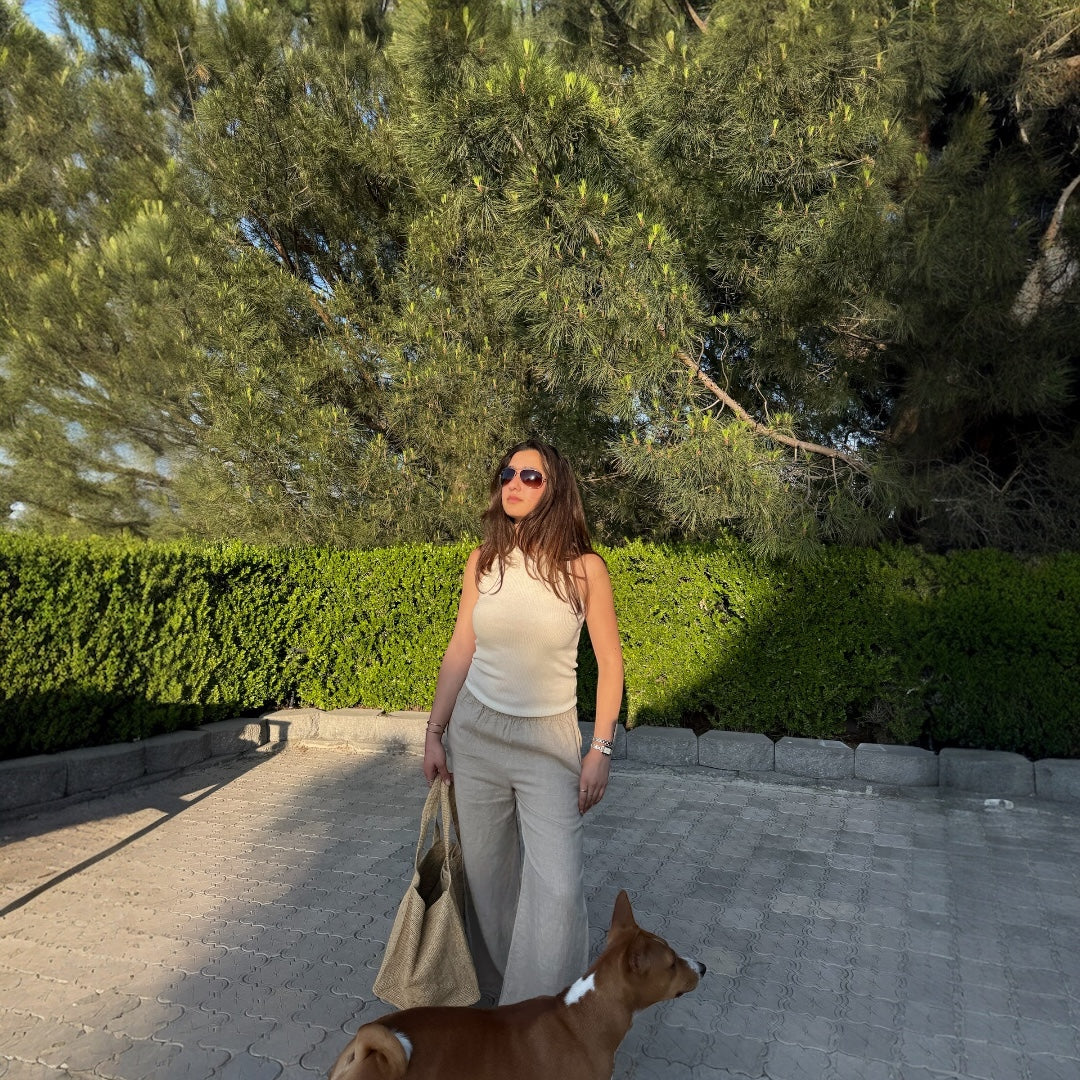 Wide Leg Linen Pants