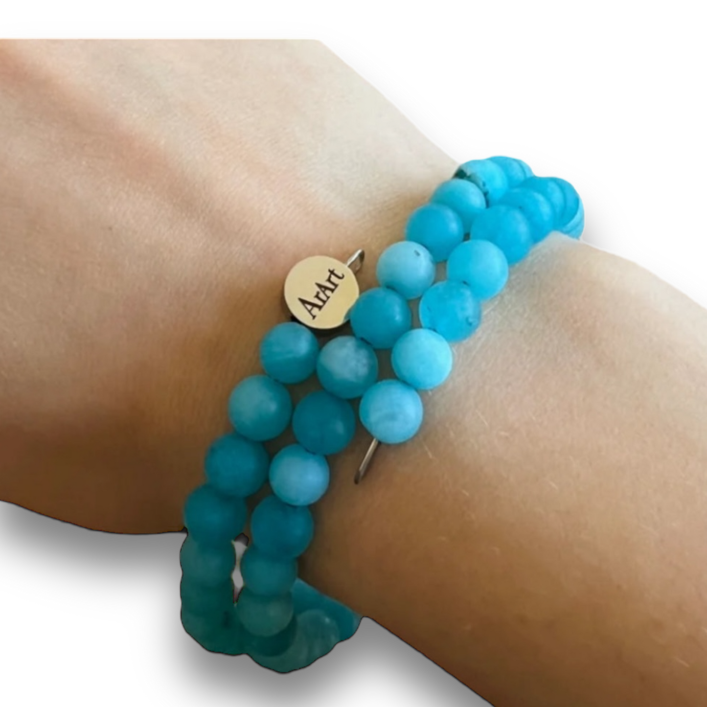 Aqua Blue Jade Bracelet