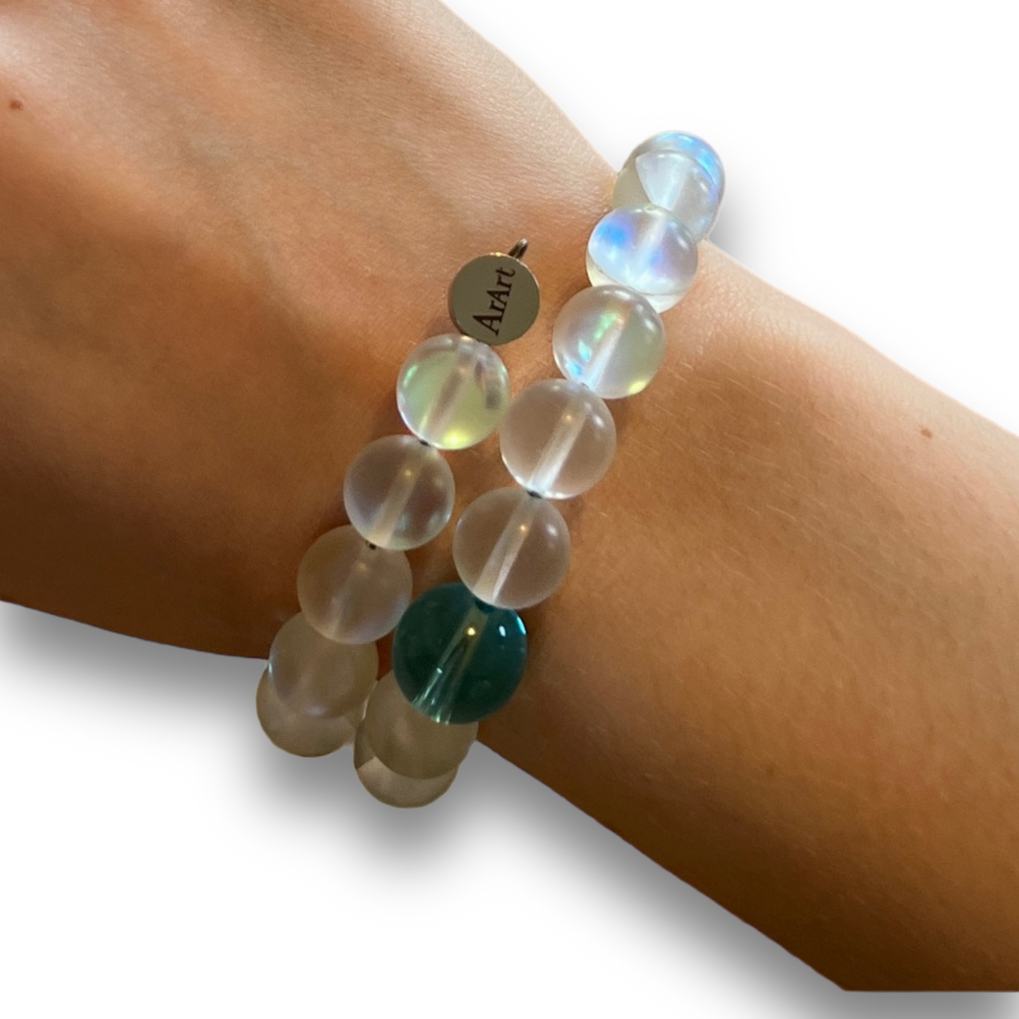 Moonstone & Fluorite Bracelet