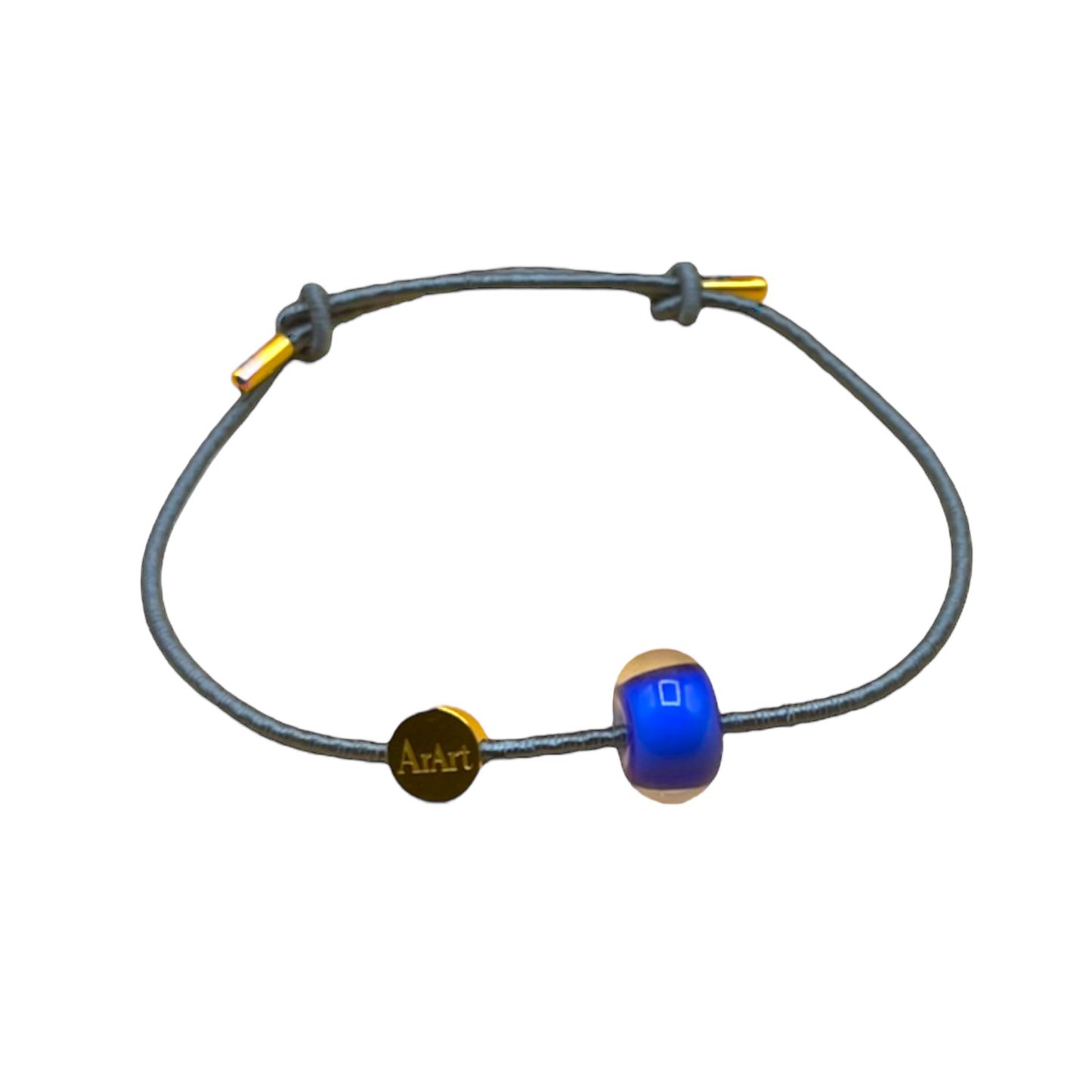 Blue Silk Satin Bracelet