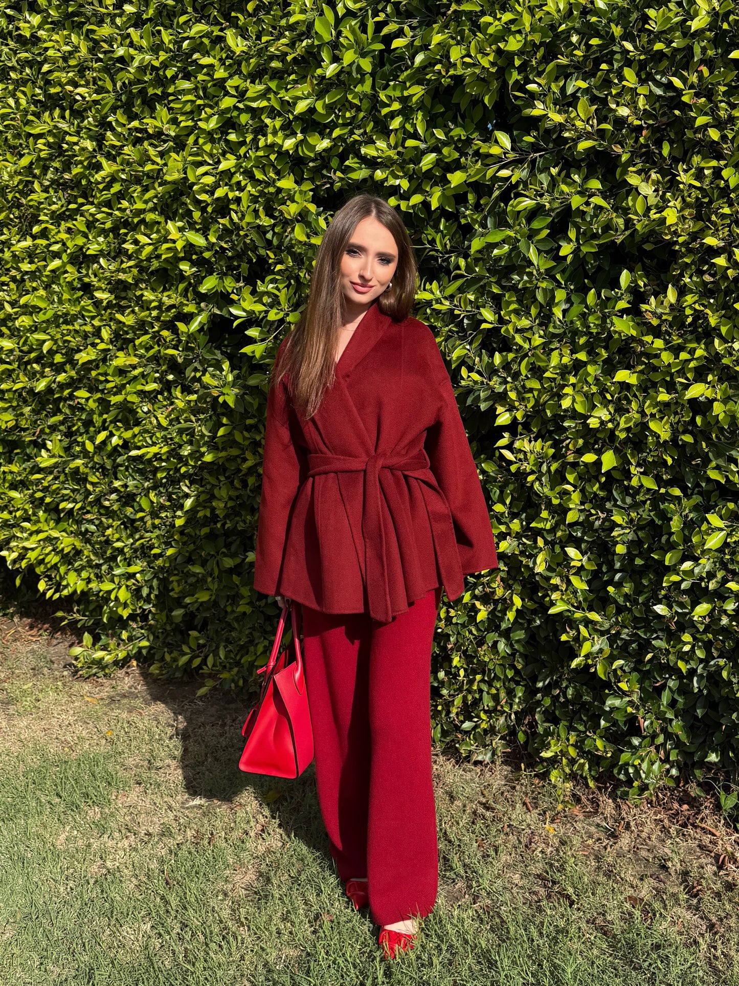 Burgundy Cashmere Set