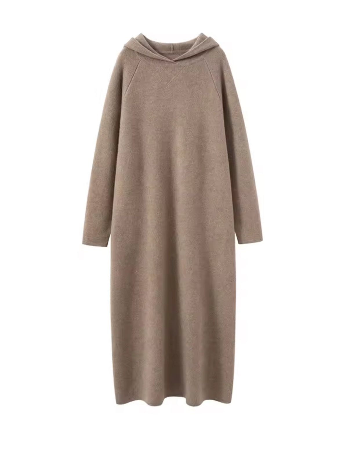 Cashmere Hoodie Dress With Side Pockets