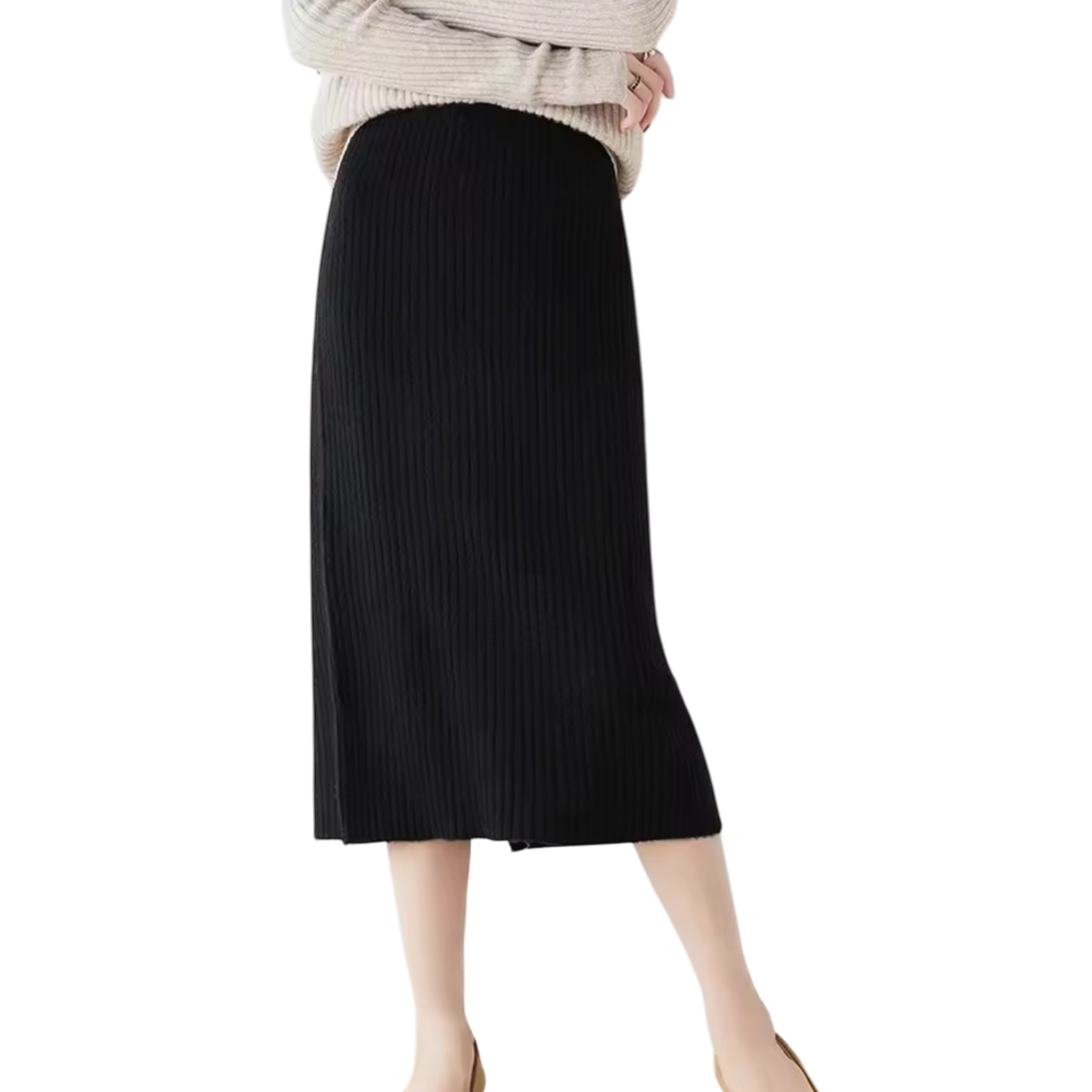 Wool Pencil Skirt