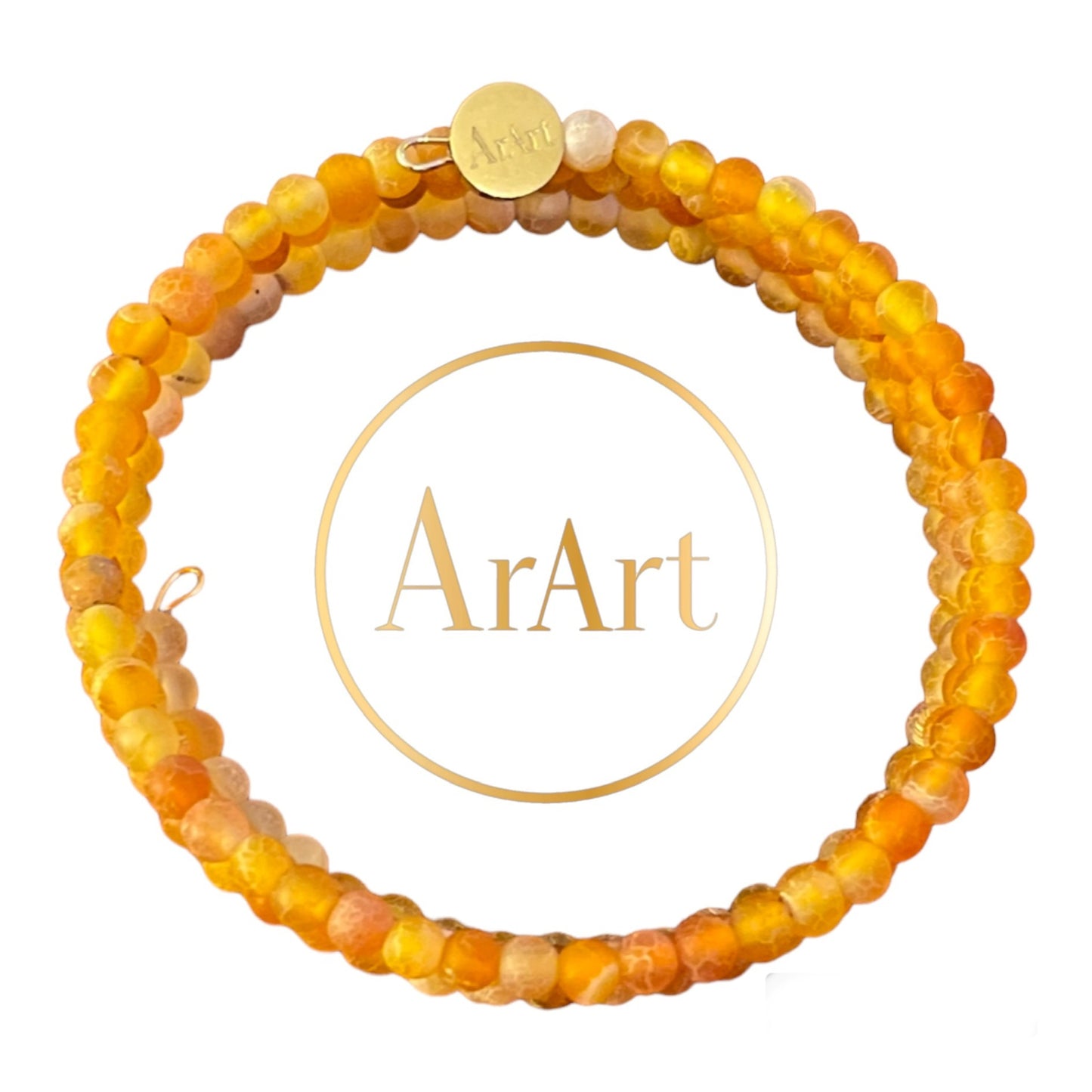 Orange Agate Bracelet