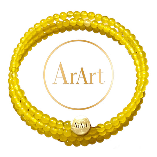 Yellow Agate Bracelet