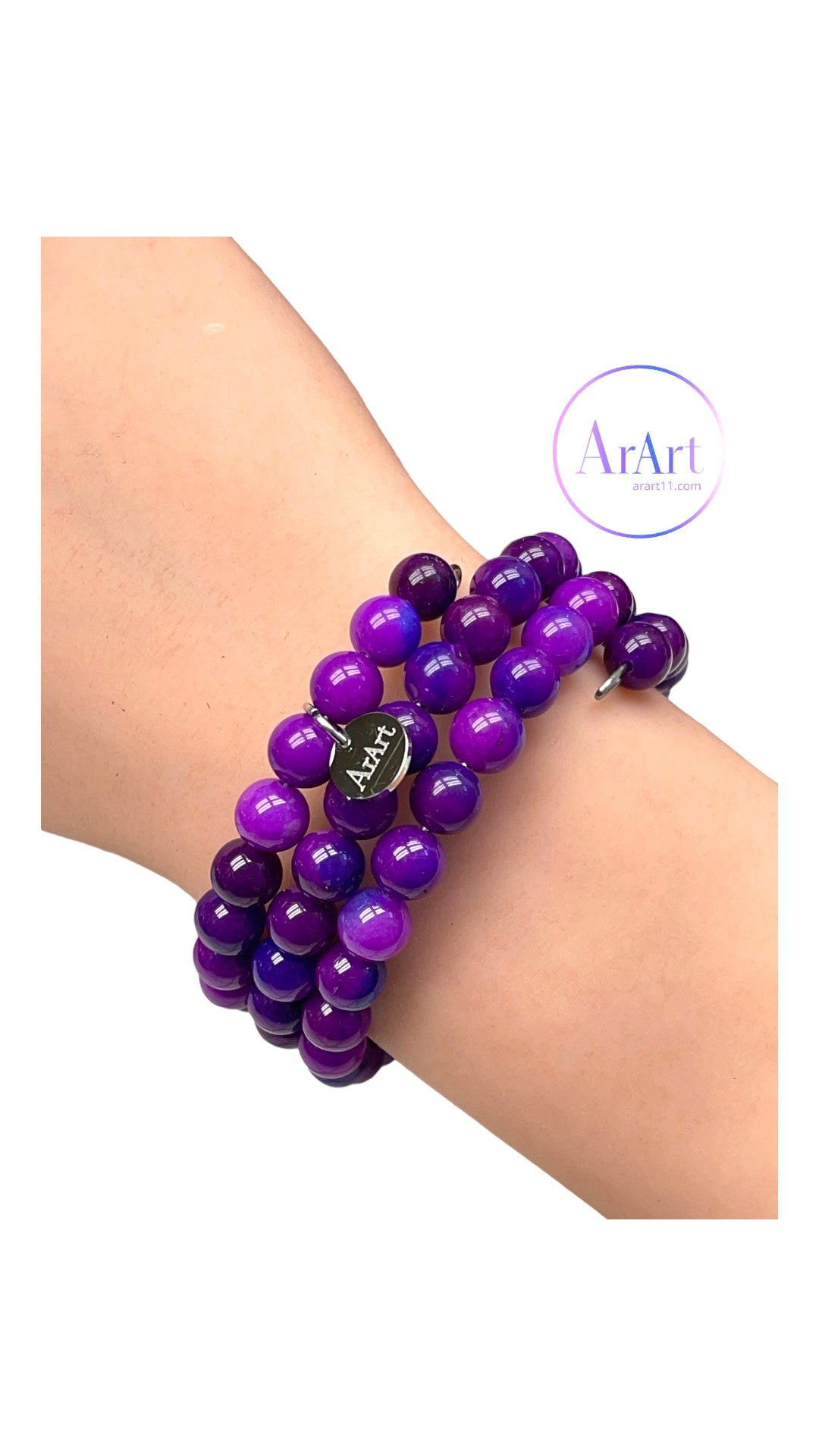 Purple Jade Bracelet