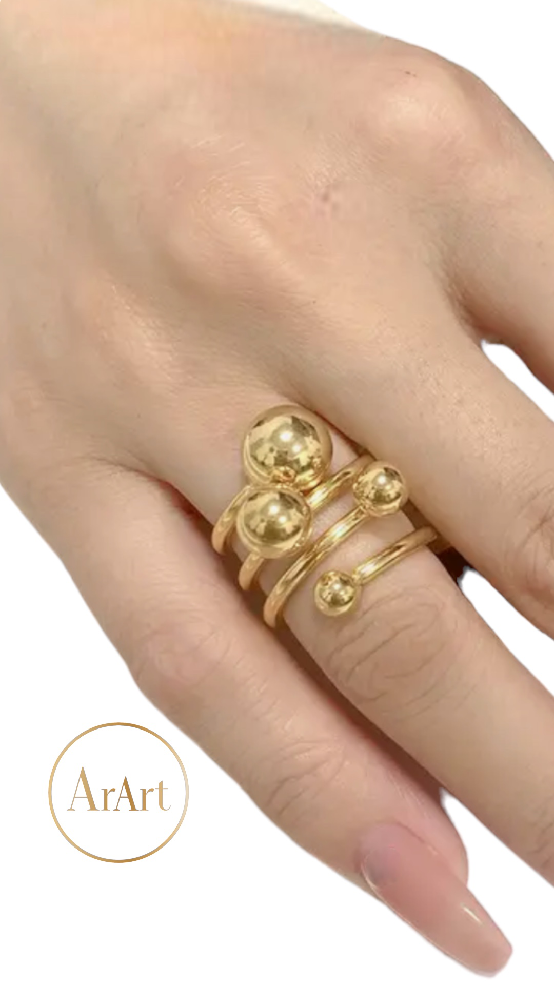 Gold Bead Ring