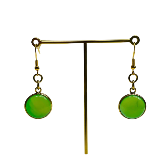 Green Jade Earrings