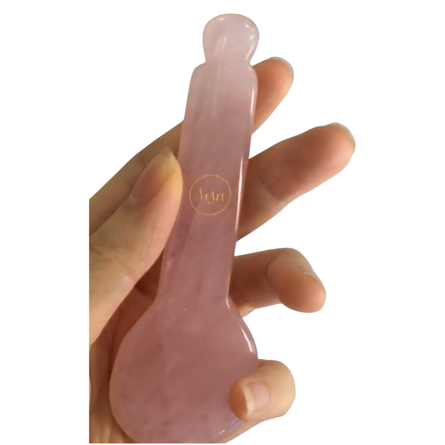 Rose Quartz Gua Sha Tool & Spatula