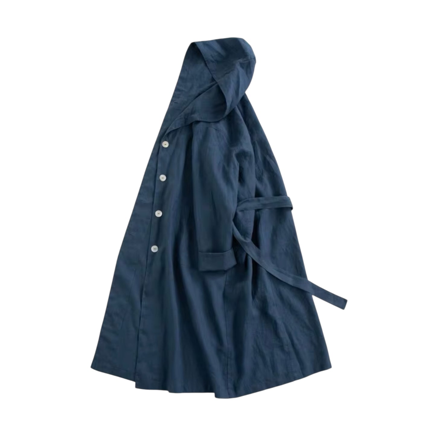 Linen Hoodie Coat