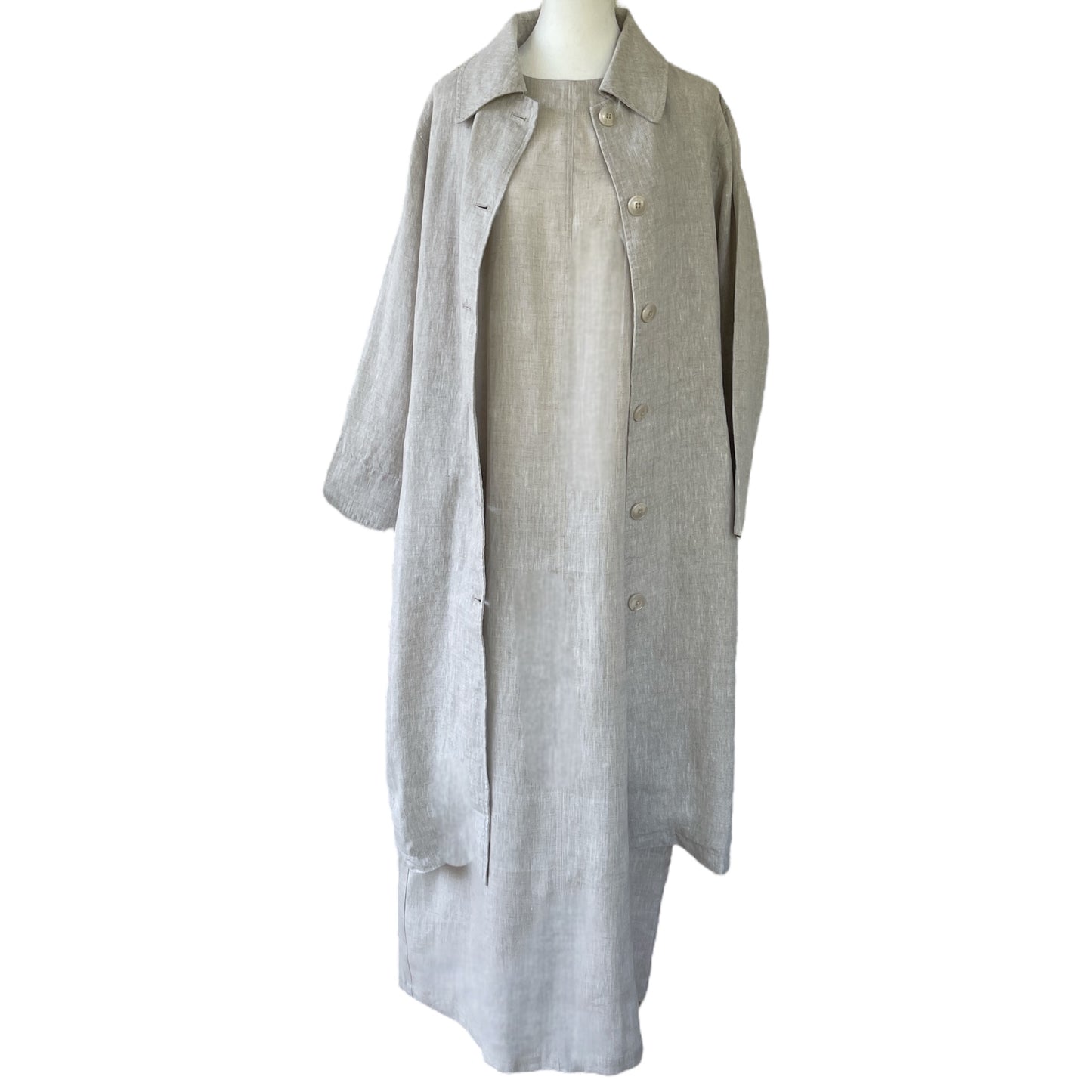 Linen Dress With Side Pockets