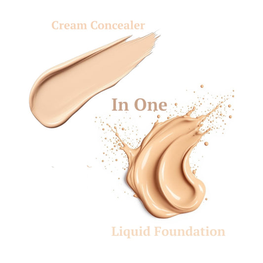 Cream Concealer & Liquid Foundation in One