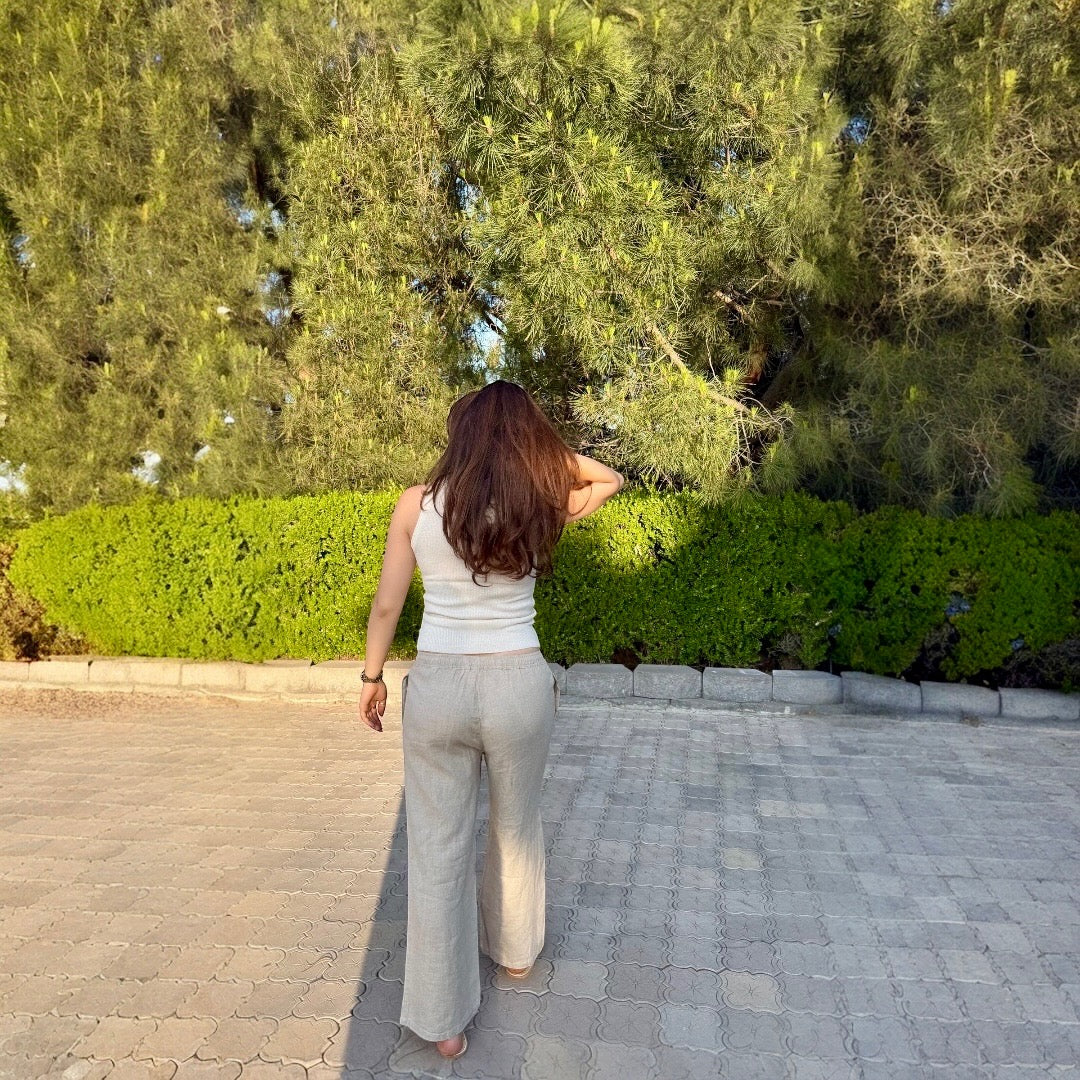 Wide Leg Linen Pants