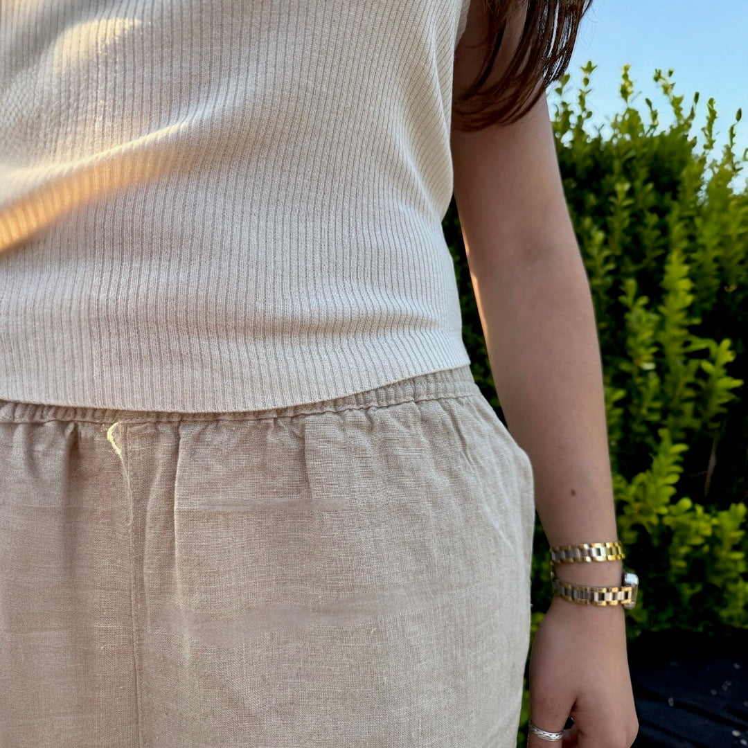 Wide Leg Linen Pants