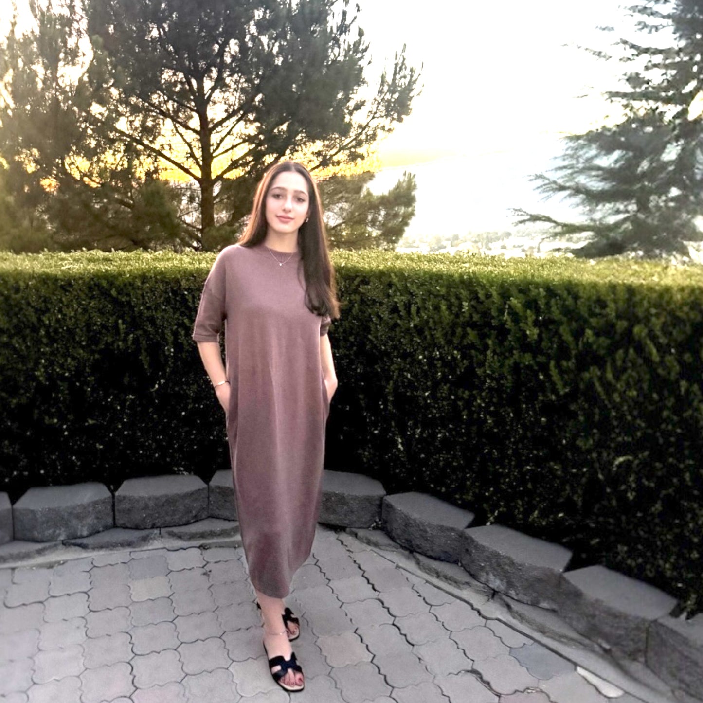 Cotton Short Sleeve Dress