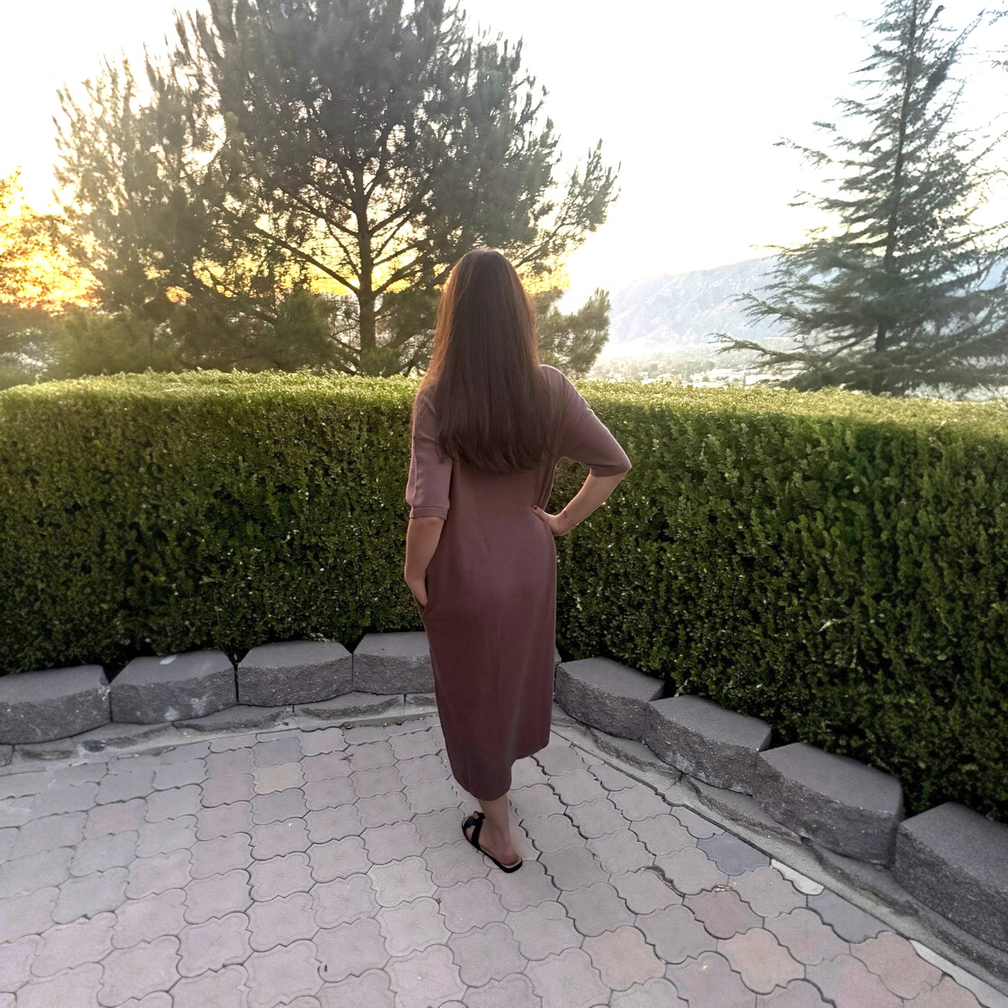 Cotton Short Sleeve Dress