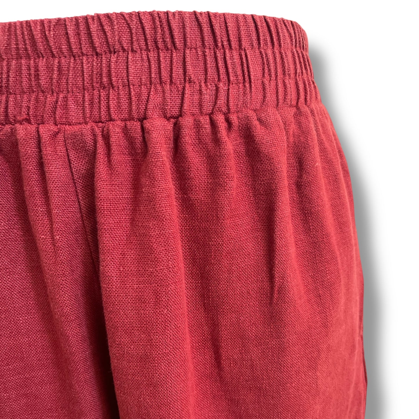 Loose Fit Wide Leg Linen Pants