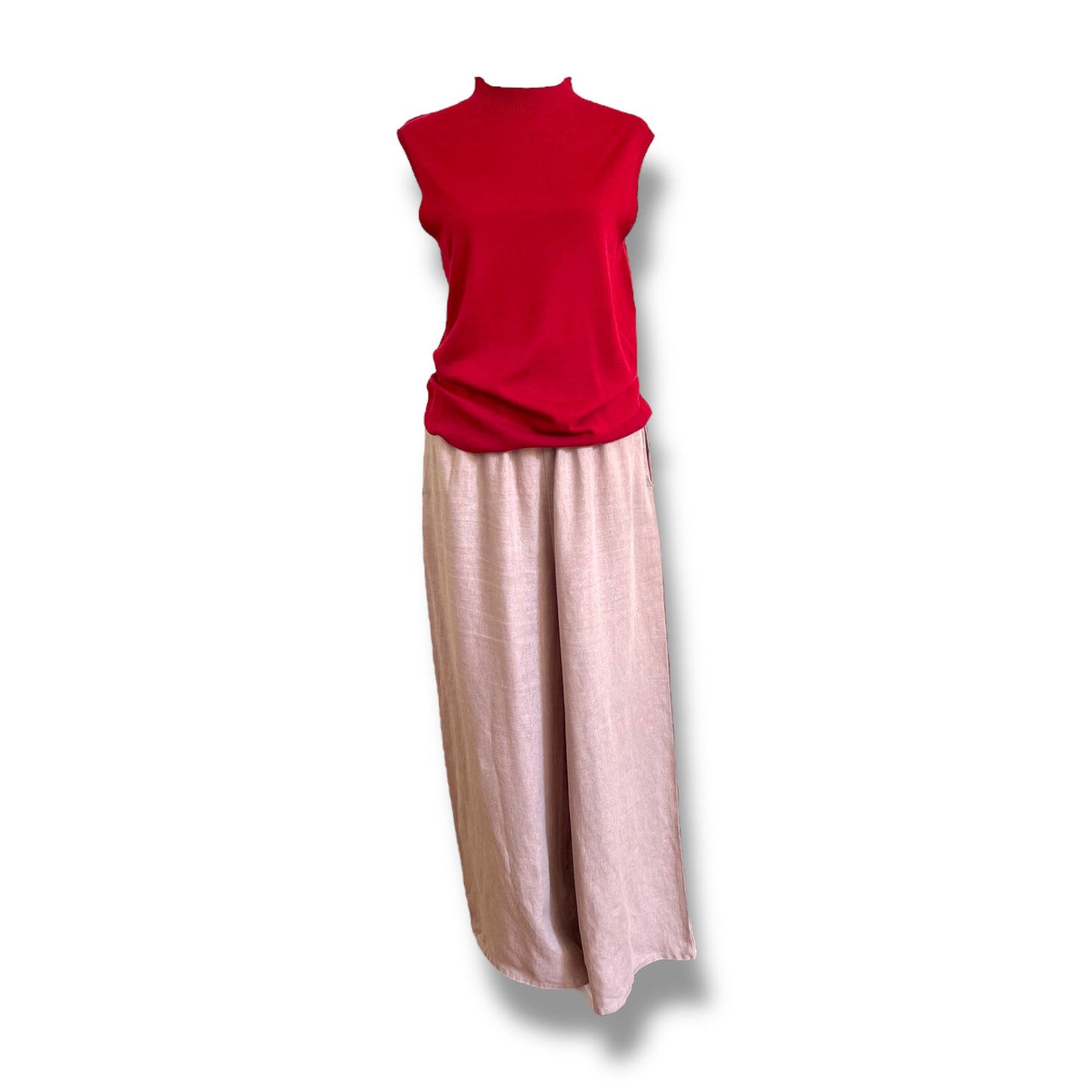 Loose Fit Wide Leg Linen Pants