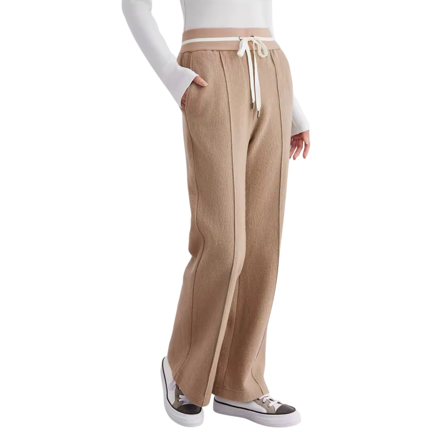 Wide Leg Wool Pants