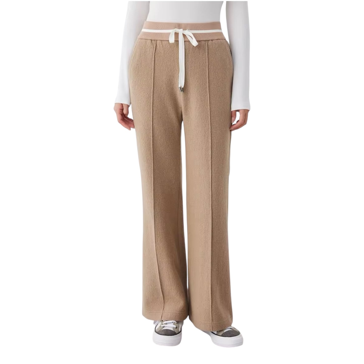 Wide Leg Wool Pants