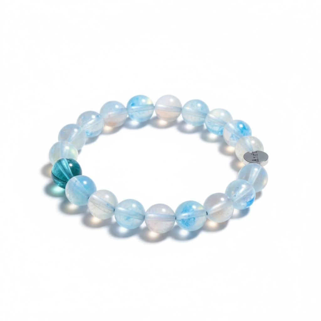 Moonstone & Fluorite Bracelet