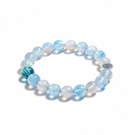 Moonstone & Fluorite Bracelet