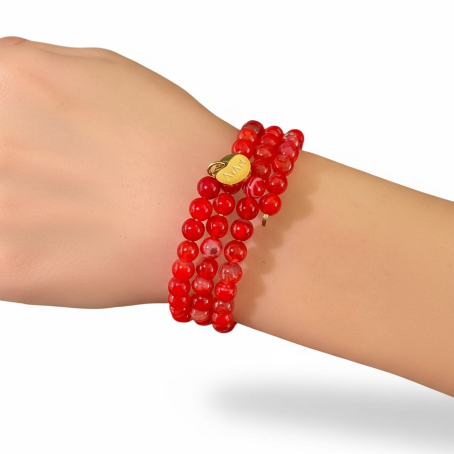 Red Dragon Vein Agate Bracelet